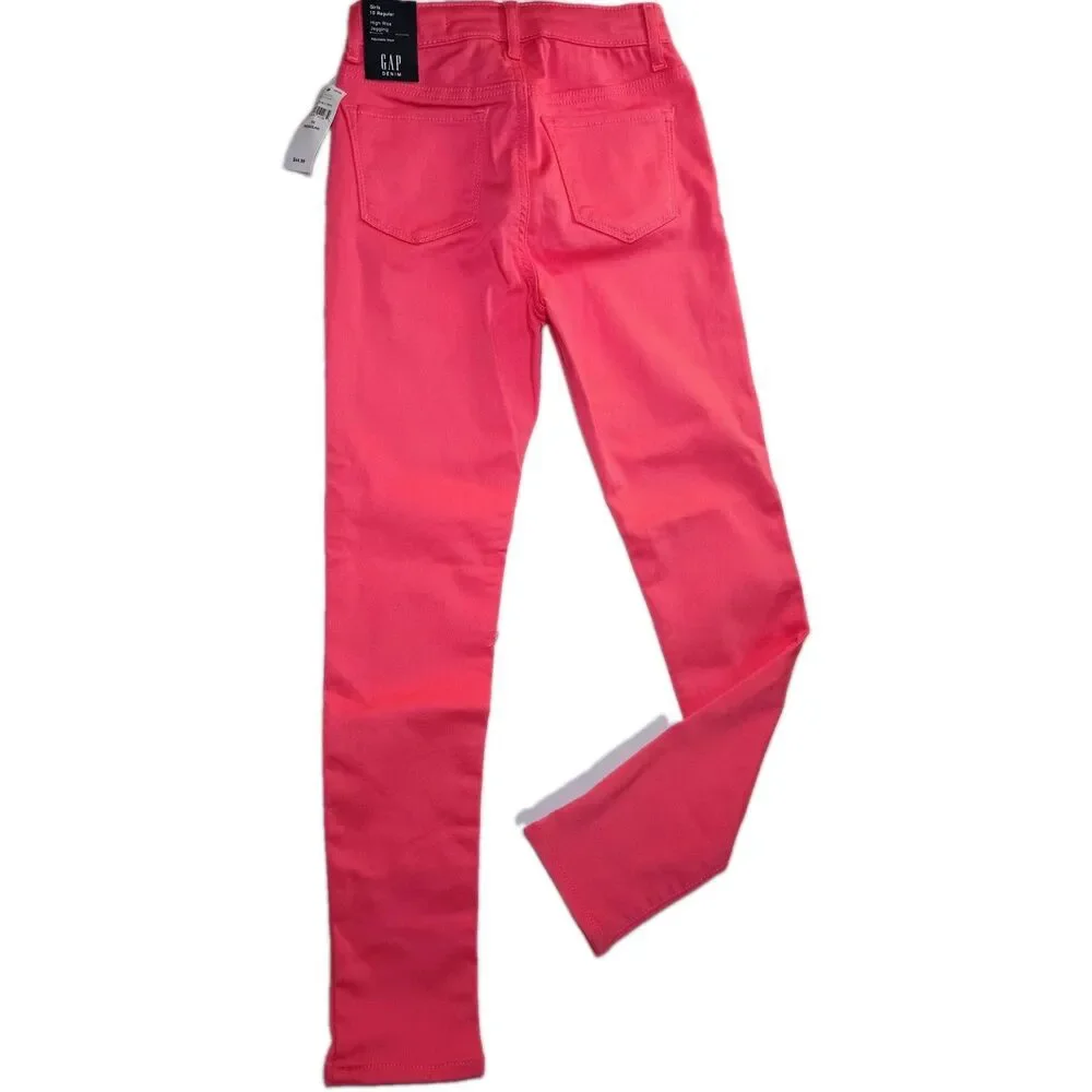 GAP Girls Jeans Size 10 Pink High Rise Jegging Denim Stretch NEW (P0033B6)
